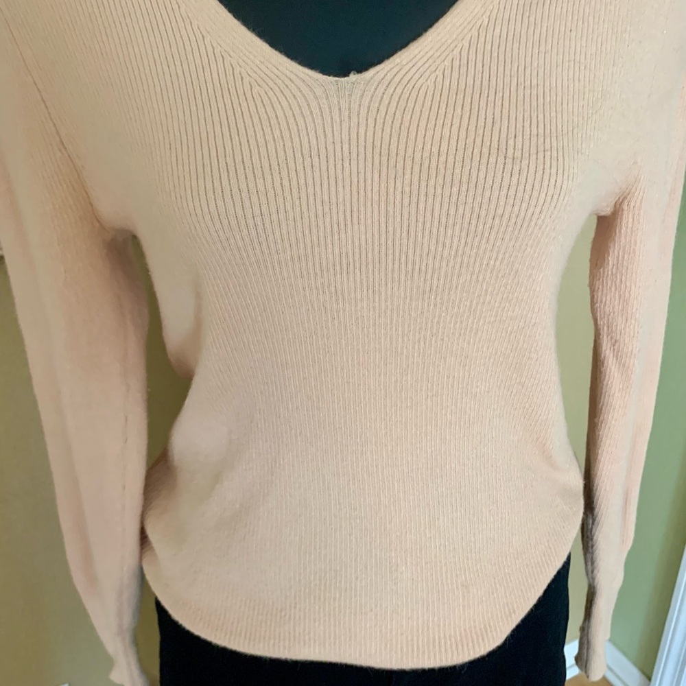 a new day Women's V-Neck Sweater - Light Peach